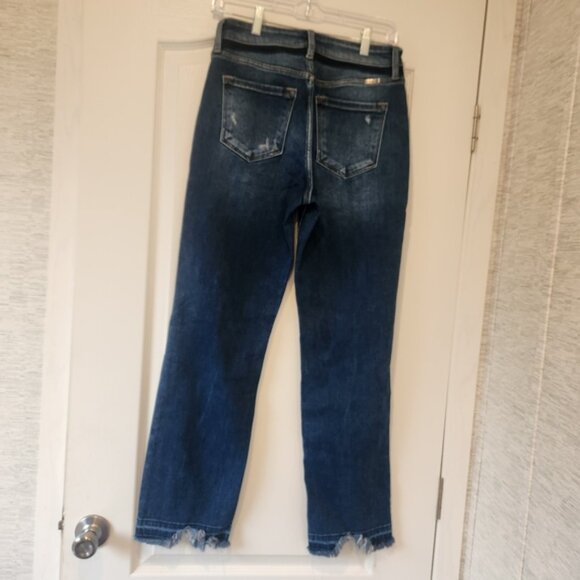 KanCan Blue Skinny Jeans with Distressed Details Size 7/27 Euc - Picture 3 of 5